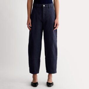 Everlane Navy Utility Barrel Pant, Size 4